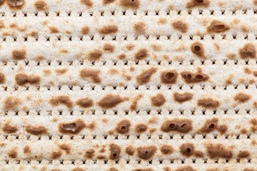 Matzah. Jewish traditional Passover bread. Pesach celebration symbol.