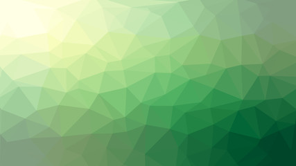 Obraz na płótnie Canvas Green geometric triangle low poly style gradient graphic background, vector clear template for business design