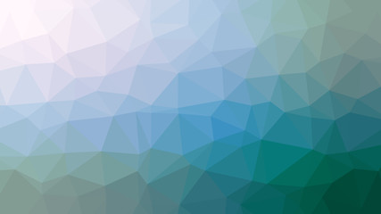 Blue turquoise vector abstract triangle mosaic background, polygonal modern backdrop template design