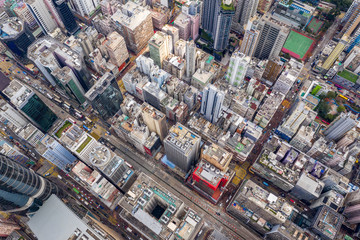 Hong Kong city from top
