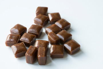 coffee candy cubes called Haagse Hopjes, typical sweets from the Netherlands