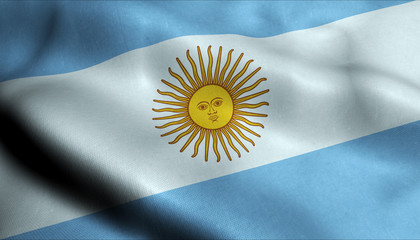 Argentina Waving Flag in 3D