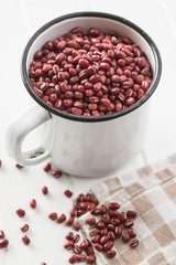 Red adzuki beans.