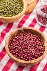 Red adzuki beans.