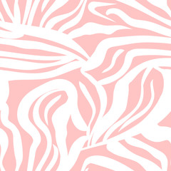 Vector illustration of seamless zebra pattern. Simple background