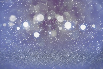 Obraz premium cute shining glitter lights defocused bokeh abstract background with sparks fly, festival mockup texture with blank space for your content