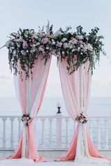 Wedding decoration with floristics.