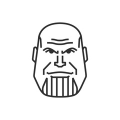 Halloween mask. Hero mask