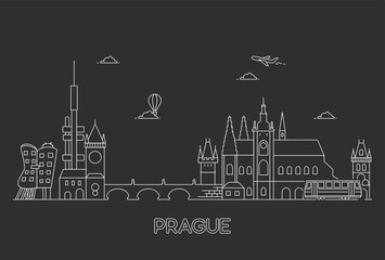 Prague skyline, Czech Republic.