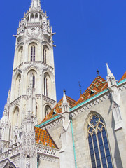 Fototapeta premium Teil der Burgkirche in Budapest