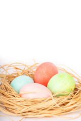 Obraz na płótnie Canvas colored eggs
