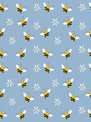 Background with bees