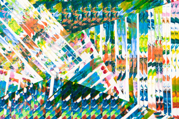 colorful brush strokes - digital painting - hand drwan element