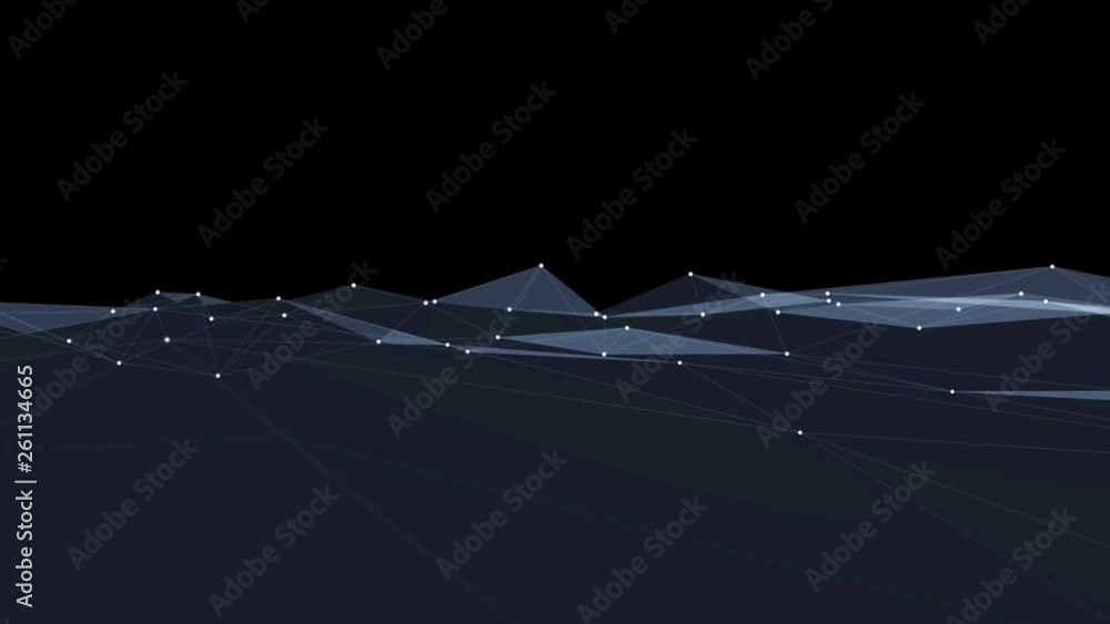 Poster communication network concept. wire frame. 3d illustration.