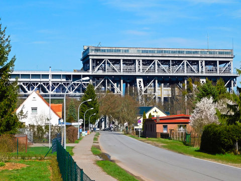 Das &auml;lteste noch arbeitende Schiffshebewerk Deutschlands