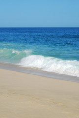Beach and wonderful splash waves 