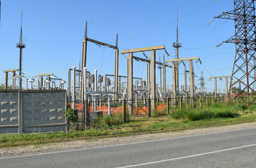Power substation. mall distributive power substation