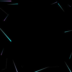 Fast Effect. Motion Neon Light Movement static