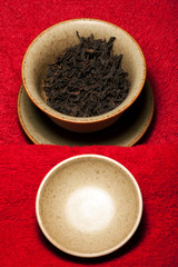 Black Chinese tea red carpet background nobody 
