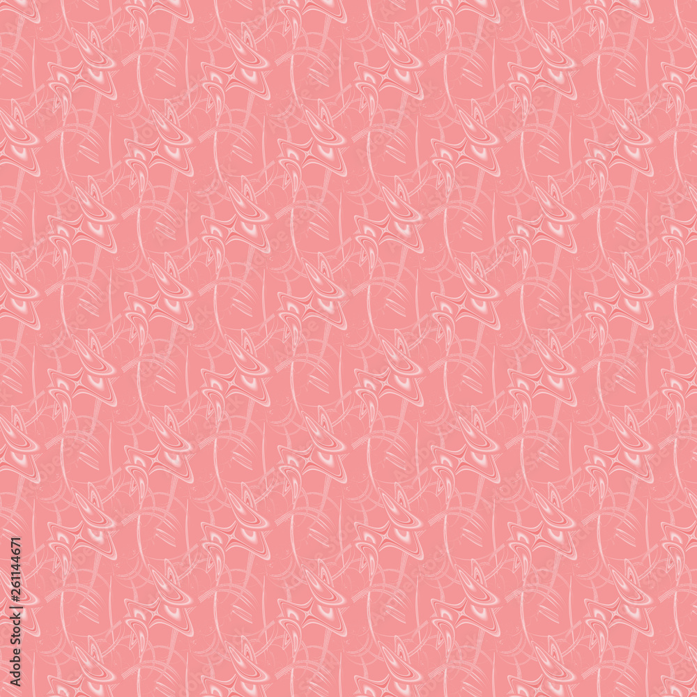 Aufkleber seamless abstract pattern on pink vanilla background. fractal generated by competrom. flying discs m