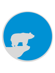 eisbär braunbär sonne mond nacht rund kreis klippe werwolf grizzlybär schwarzbär bär berge teddy wald tier wildnis wild gefährlich clipart design logo
