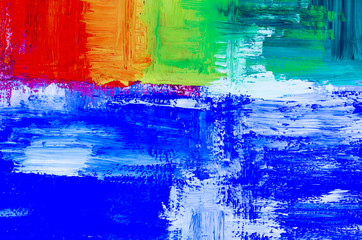 detail of  artistic abstract oil painted background, modern pop art made in oil on canvas in the style of Piet Mondrian