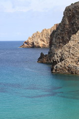 Fototapeta premium Coastline of Cala Domestica in Sardinia