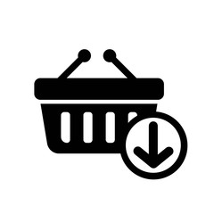 Add To Basket Icon Vector