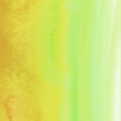 Colorful bright ink and watercolor texture on white paper background. Paint leaks and ombre effects. Hand painted abstract image.