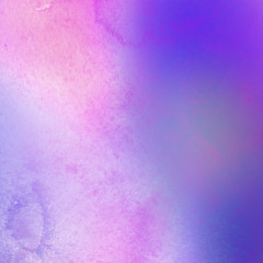 Colorful bright ink and watercolor texture on white paper background. Paint leaks and ombre effects. Hand painted abstract image.