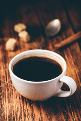 Cup of black coffee