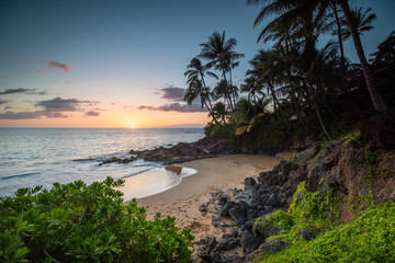 Maui Sunset beach cove 