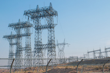 Trellis of an hydroelectric power plant