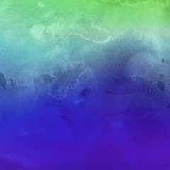 Colorful bright ink and watercolor texture on white paper background. Paint leaks and ombre effects. Hand painted abstract image.