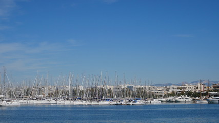 Yachts in the marina. Greece
