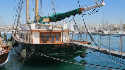 Old style Sailing ship. Greece
