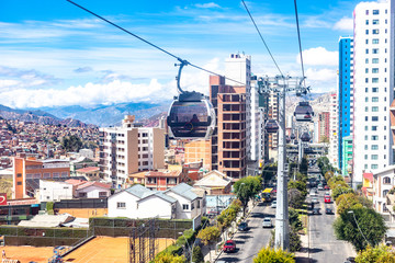bolivia La paz Transporte teleferico