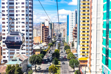 bolivia La paz Transporte teleferico