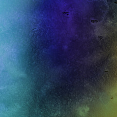 Colorful bright ink and watercolor texture on white paper background. Paint leaks and ombre effects. Hand painted abstract image.