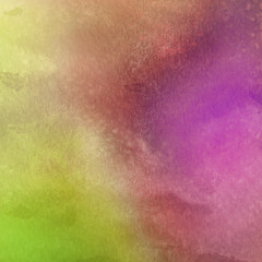 Colorful bright ink and watercolor texture on white paper background. Paint leaks and ombre effects. Hand painted abstract image.