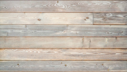 Warm brown wood surface with aged boards lined up. Wooden planks on a wall or floor with grain and texture. 
