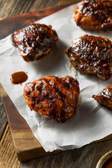 Homemade Grilled Barbecue Chicken Thighs