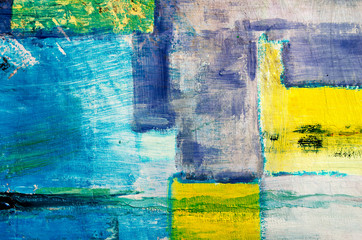 detail of  artistic abstract oil painted background, modern pop art made in oil on canvas in the style of Piet Mondrian