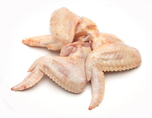 Chicken wings and white backdrop