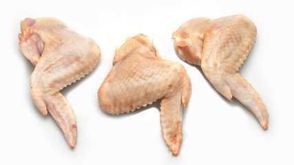 Chicken wings and white backdrop