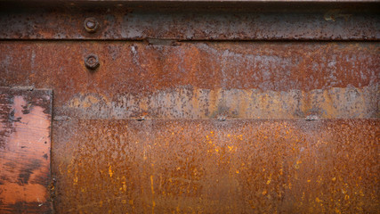 Rusty metal textured background. Old rough rusted grungy surface