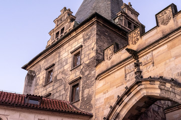 Fototapeta na wymiar Beautiful medieval architecture in Prague, Czech Republic.