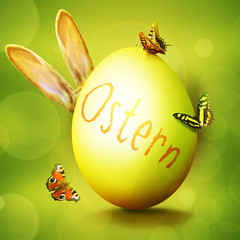 Ostern Kollage mit Osterhase
