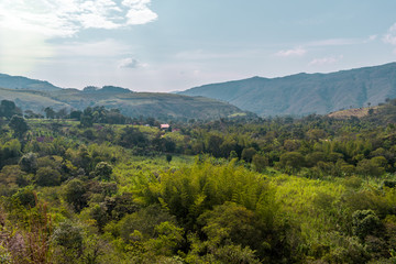 Fototapeta na wymiar landscape of colombian mountains