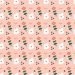Pattern with flowers